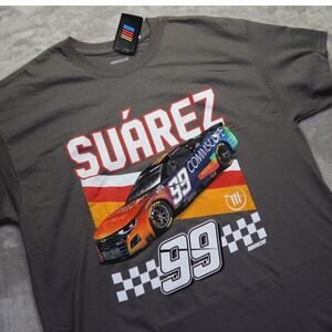 Daniel Suarez NASCAR Racing T Shirt Men's Size XL‎ Gray